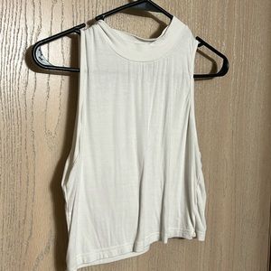 Mock neck tank top.